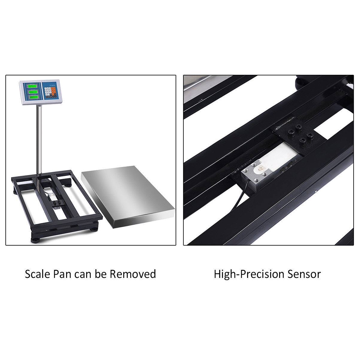 - Scale Pan can be Removed
- High-Precision Sensor