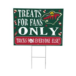 Evergreen Enterprises - Minnesota Wild 18" x 24" Halloween Treats Outdoor Yard Sign - Multicolor