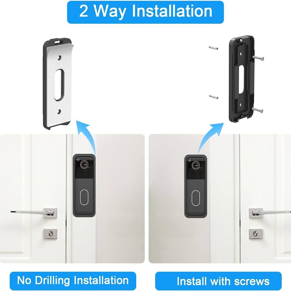 2 Way Installation

No Drilling Installation

Install with screws