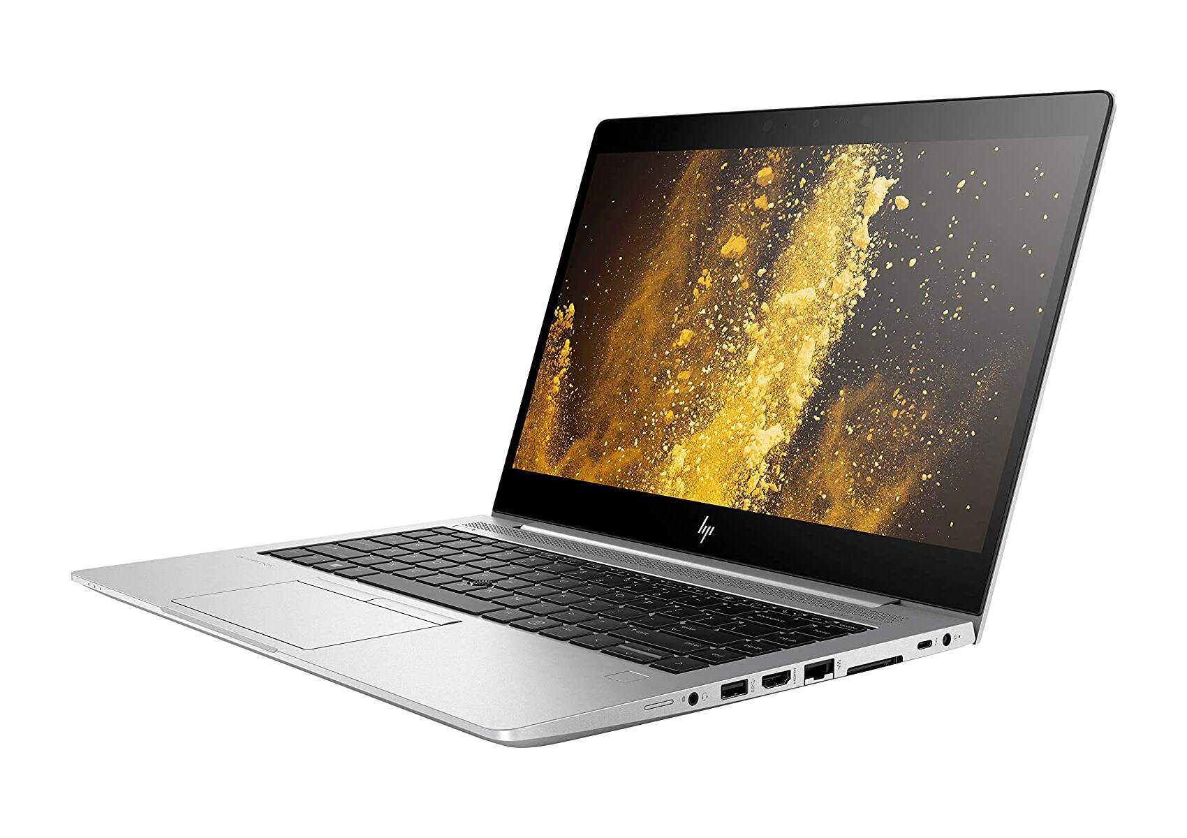 Left. HP - HP EliteBook 840 G6 Core i7-8665U 1.9GHz, 32GB, 512GB NVMe SSD, 14" FHD, Windows 11 Pro - Silver.