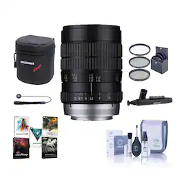 Bundle - Venus - Laowa 60mm f/2.8 Ultra Macro Lens for Canon EF with 62mm Filter Kit