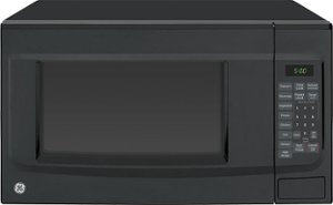 GE - 1.4 Cu. Ft. Mid-Size Microwave - Black - Front_Zoom
