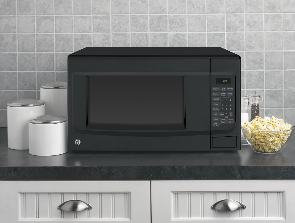 GE 1.4 Cu. Ft. Mid-Size Microwave Black JES1460DSBB - Best Buy