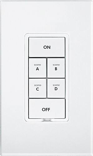 Front Standard. INSTEON - KeypadLinc 6-Button Dual-Band Dimmer - White.