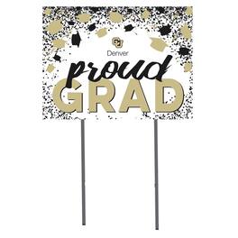 Jardine - CU Denver Lynx 18'' x 24'' Grad Yard Sign - White
