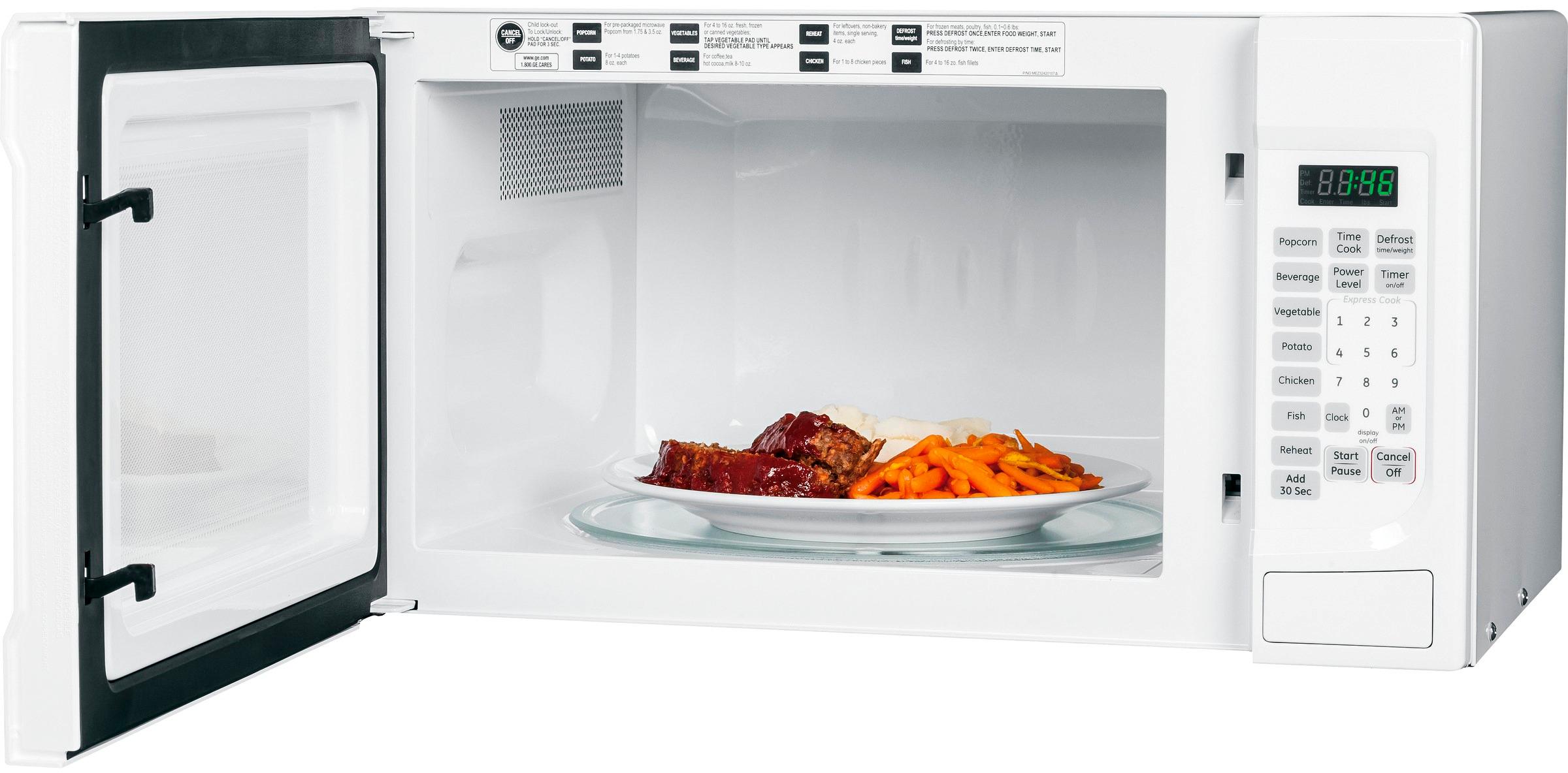 GE 1.4 Cu. Ft. Mid-Size Microwave White JES1460DSWW - Best Buy