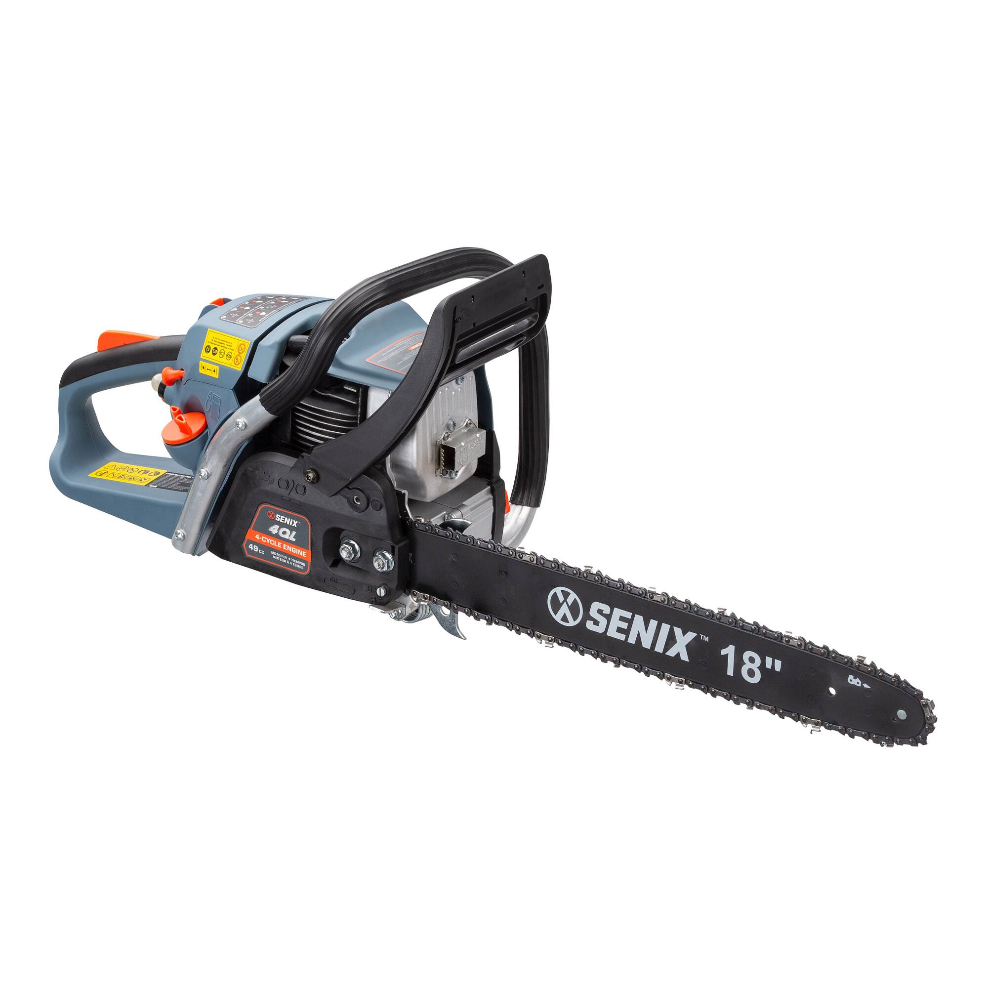FAR 9 RGO 0 : .. - - tana P 2 SENIX $0S 40L 4-CYCLE ENGINE N . A Ma POPE 3 X SENIX 18" 50