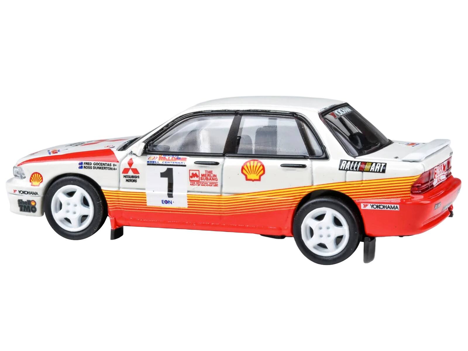 AI F YOKOHAMA Shell TMO 0) RALDP SNELL LENTENARY FRED GOCENTAS de a ROSS DUNKERTON A THE MITSUBISHI MERLIN MOTORS SUBANG 1 A4 THE CI - - C JOT ak EON RALLI ART YOKOHAMA FIX