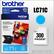 Front. Brother - LC71C Standard-Yield Ink Cartridge - Cyan - Cyan.