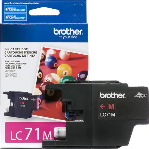 Alt View 1. Brother - LC71M Ink Cartridge - Magenta.