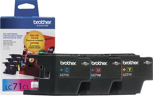Alt View 1. Brother - LC713PKS Standard-Yield 3-Pack Ink Cartridges - Cyan/Magenta/Yellow.