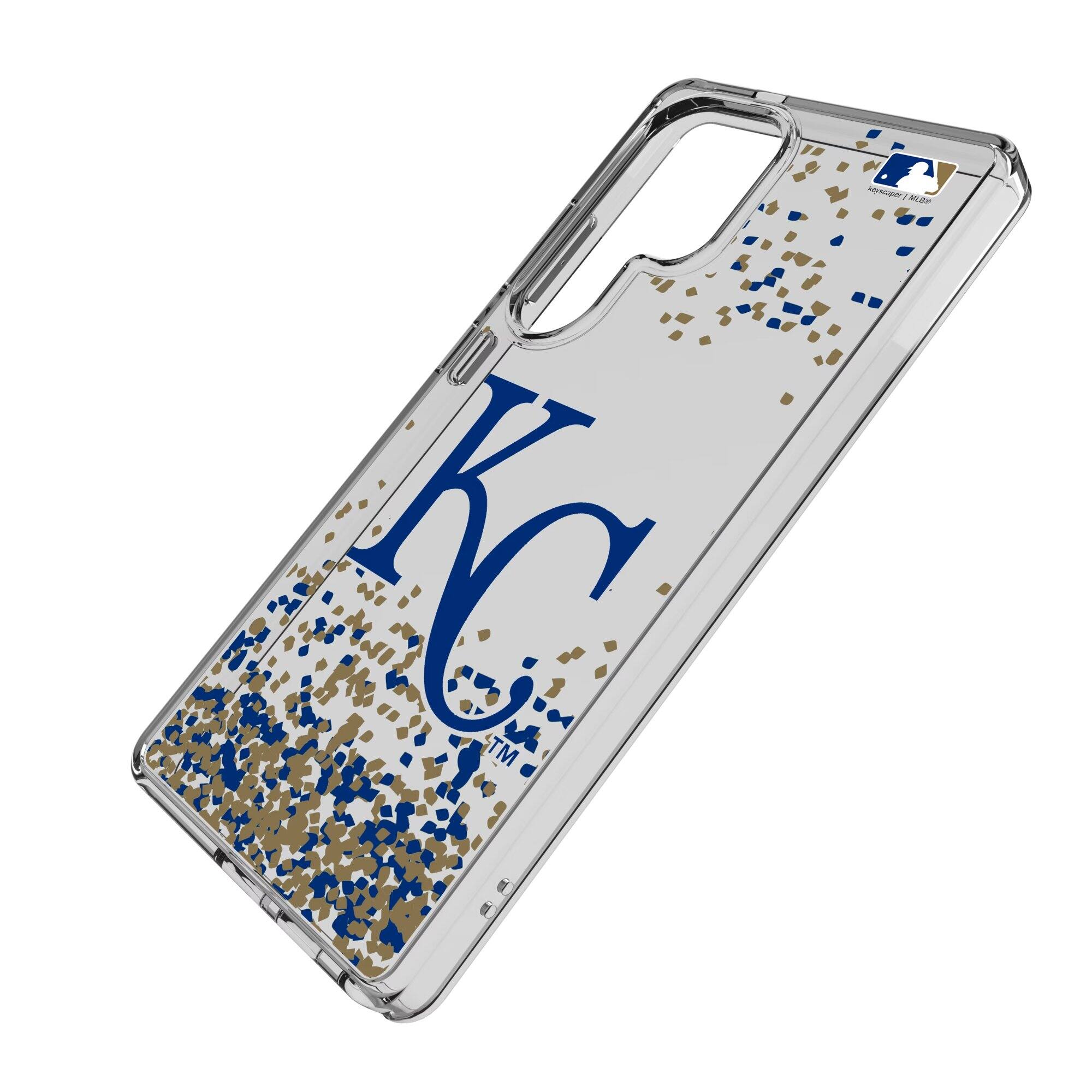 Alt View 1. Keyscaper - Kansas City Royals Galaxy S8 Confetti Design Clear Case - S22 - Multicolor.