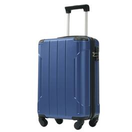 HTUTWOO - Hardshell Luggage - 20-inch Expandable Checked Suitcase, Lightweight Durable ABS, Double Wheels - Blue