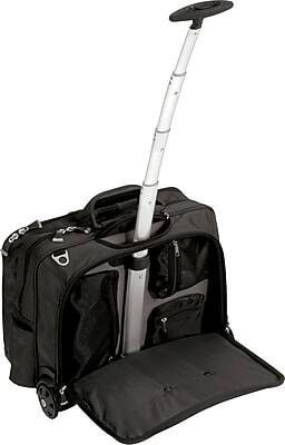 Alt View 1. Kensington - 17" Nylon Rolling Laptop Bag - Black.