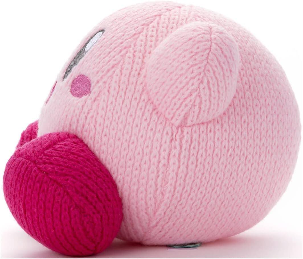Alt View 1. Nintendo - Kirby Plush Knit Kirby, Width: Approx. 7.9 inches (20 cm).