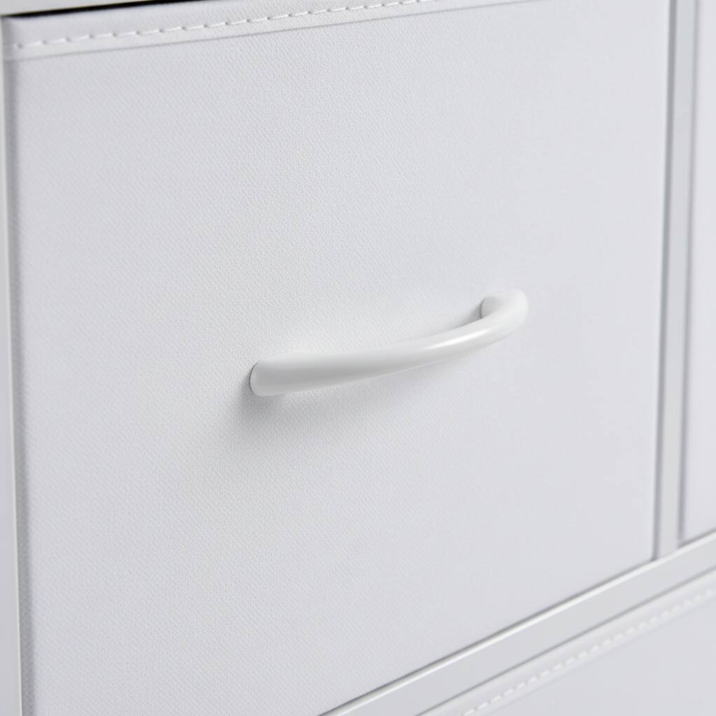 Left. AOITUN - Dresser for Bedroom with 5 Storage Drawers - Ideal Temporary Clothes Dresser & TV Stand - White.