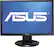 Front. ASUS - 19" Widescreen Flat-Panel LED Monitor - Black.
