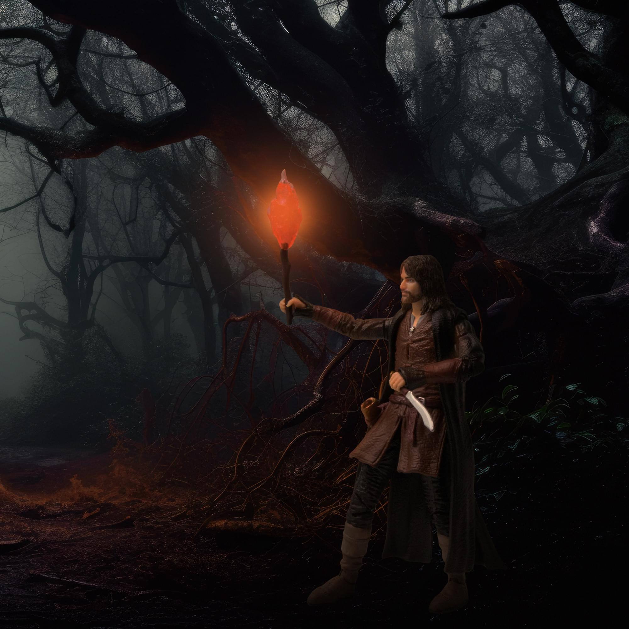 Alt View 5. The Loyal Subjects - The Lord of the Rings BST AXN 5 Inch Action Figure | Aragorn - Multi-Colored.