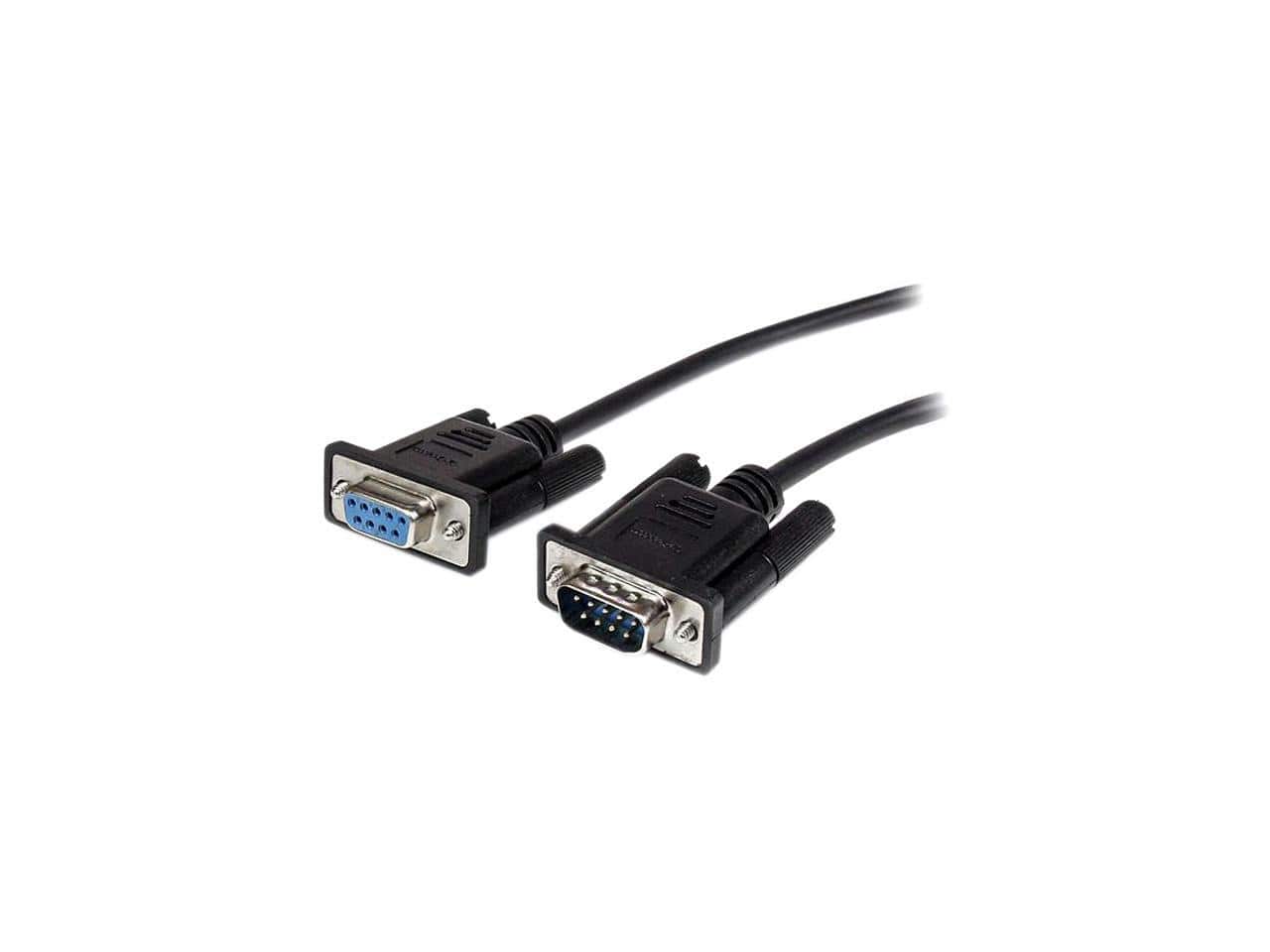 StarTech.com - 1m Black Straight Through DB9 RS232 Serial Cable - M/F