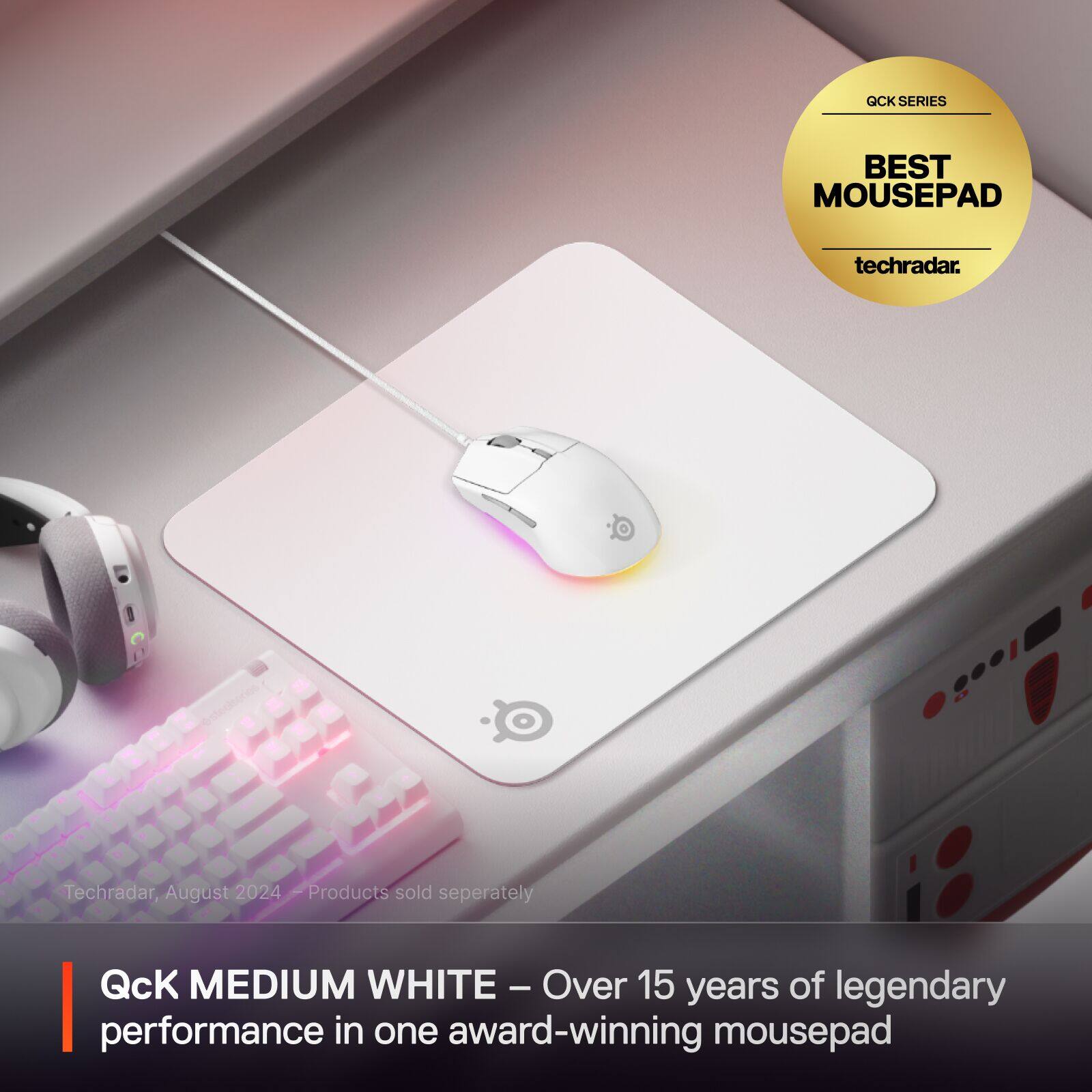 GCK SERIES BEST MOUSEPAD techradar. Techradar, August 2024 - Products sold seperately QcK MEDIUM WHITE - Over 15 years of legendary performance in one award-winning mousepad