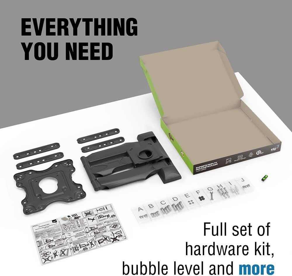 EVERYTHING YOU NEED

Full set of hardware kit, bubble level and more
