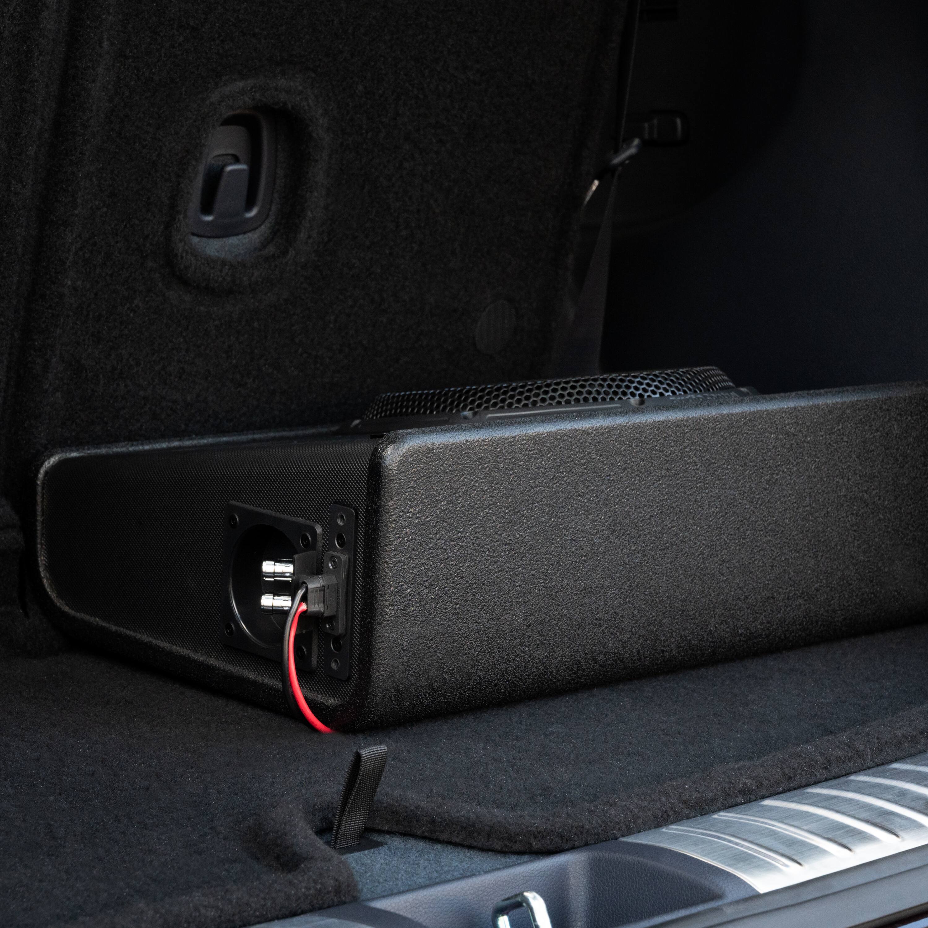 Alt View 24. AudioControl - Space Series 10” Single-Voice-Coil 2-Ohm Loaded Sealed Subwoofer Enclosure - Black.