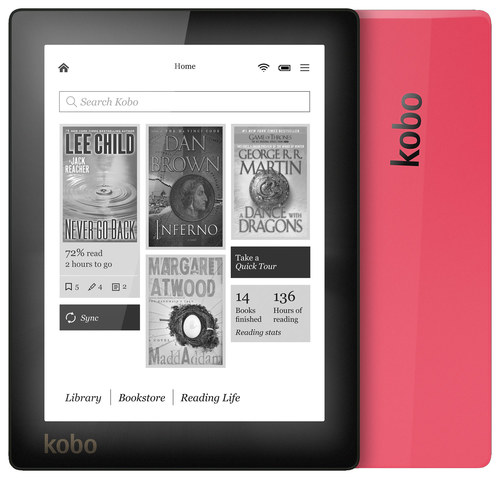 scheerapparaat Beschuldiging Regenachtig Best Buy: Kobo Aura E-Reader Pink N514-KU-PK-K-EP