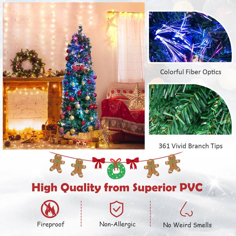 Colorful Fiber Optics  
361 Vivid Branch Tips  
High Quality from Superior PVC  
Fireproof  
Non-Allergic  
No Weird Smells