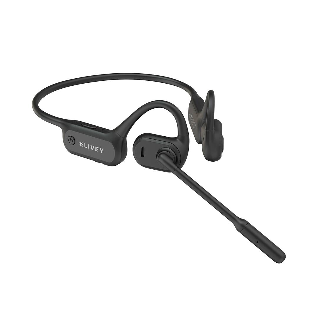 Angle. LIVEY - OpenEar 750BT Wireless Bluetooth Headset with Environment Noise Cancellation.