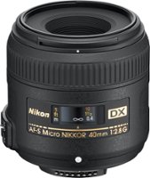 Nikon - AF-S DX Micro-NIKKOR 40mm f/2.8G Macro Lens - Black - Front_Zoom