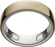 Front. Oura - Oura Ring 5 - Smart Ring - Size Before You Buy with OR5 Sizing Kit - Size 13 - Gold.