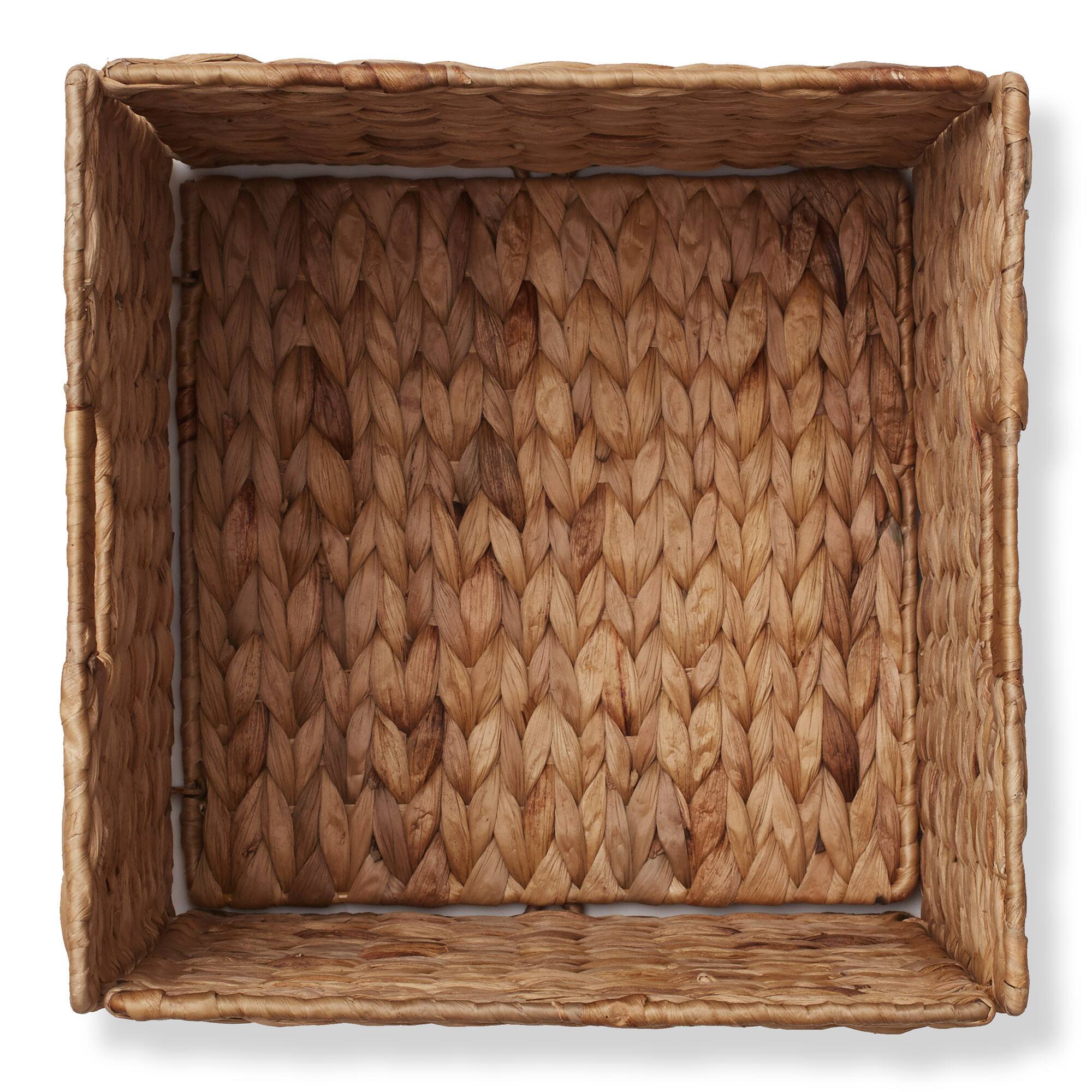 Alt View 5. Casafield - 12 x 12-in Water Hyacinth Storage Baskets - 6 Pack - Cinnamon.