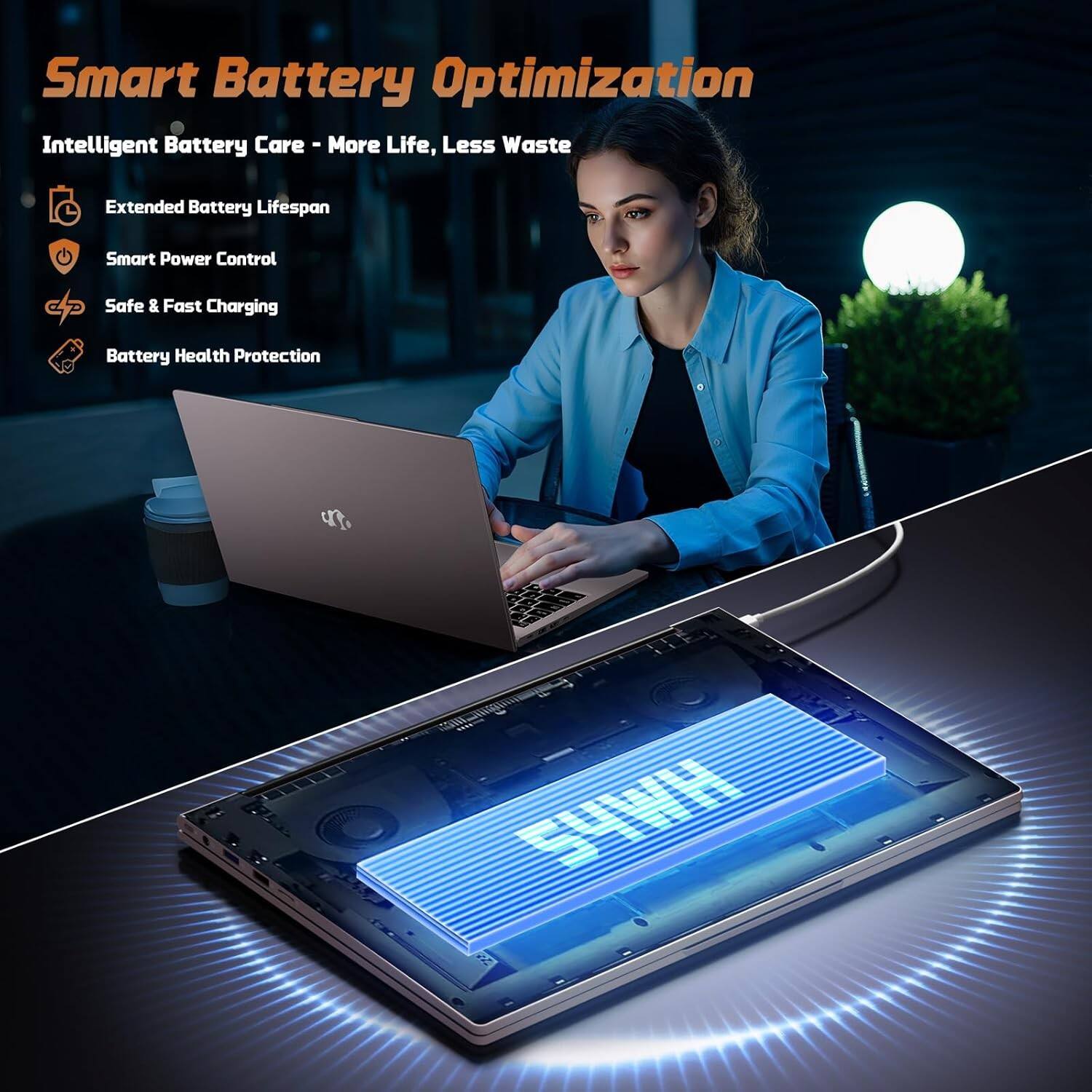 Smart Battery Optimization

Intelligent Battery Care - More Life, Less Waste

- Extended Battery Lifespan
- Smart Power Control
- Safe & Fast Charging
- Battery Health Protection