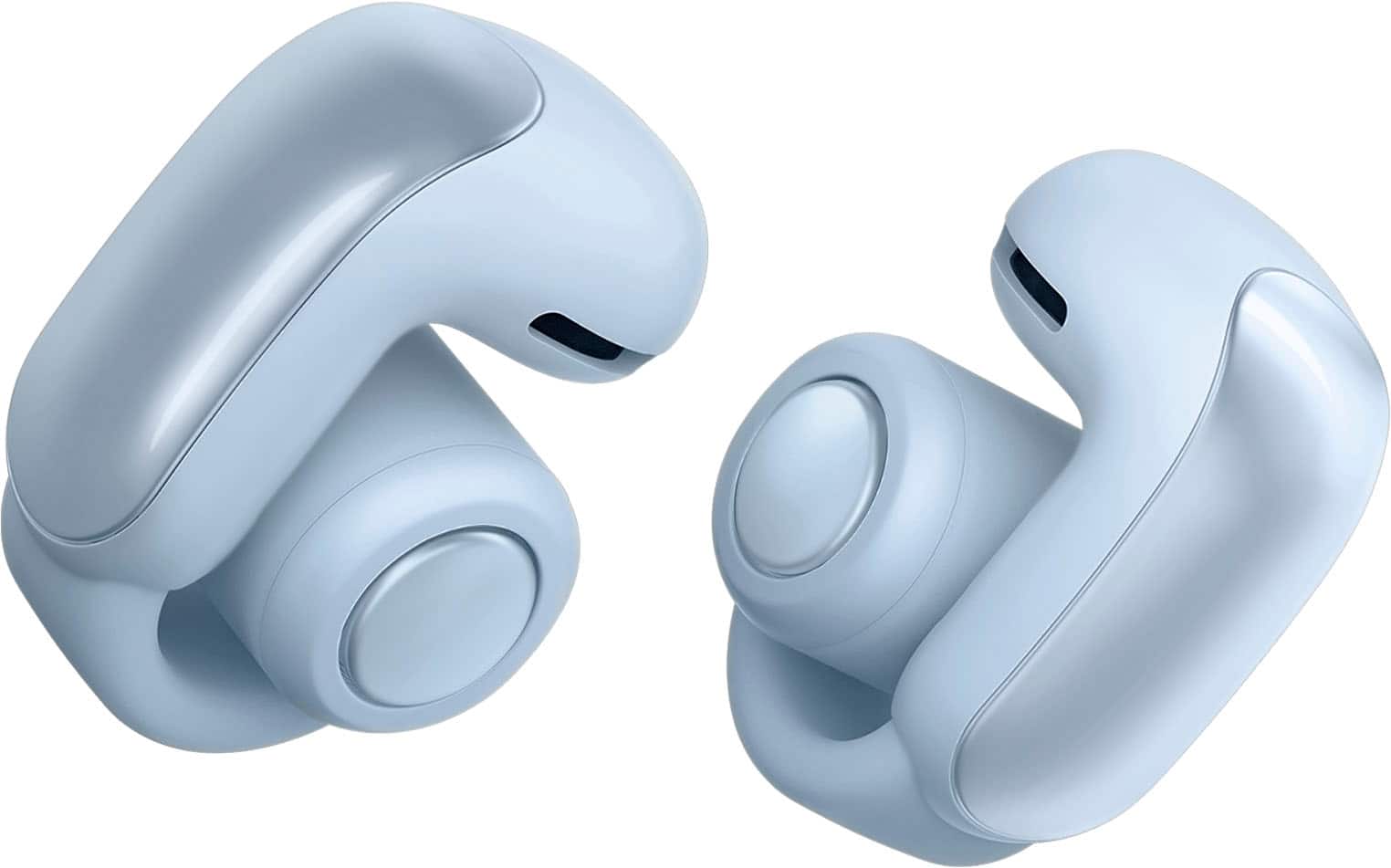 Front. Bose - Ultra Open-Ear True Wireless Open Earbuds - Moonstone Blue.