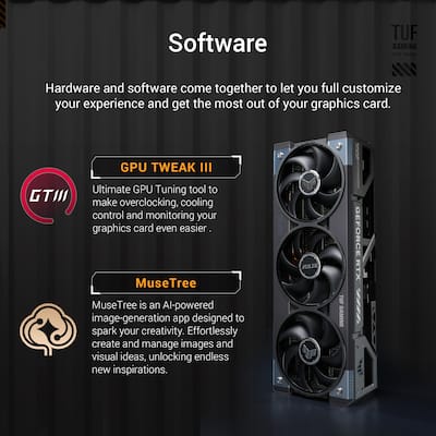 ASUS TUF Gaming NVIDIA GeForce RTX 5090 32GB GDDR7 PCI Express 5.0 ASUS TUF Gaming NVIDIA GeForce RTX 5090 32GB GDDR7 PCI Express 5.0