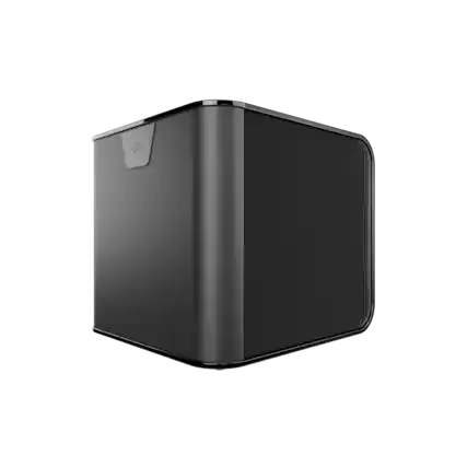 Front. MartinLogan - Depth 215, Dual 15” 4.4kW Powered Subwoofer, with BalancedForce Technology, Sub Control App, and Wireless Built-In - Gloss Black.