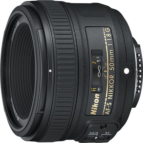 Nikon - AF-S NIKKOR 50mm f/1.8G Standard Lens - Black