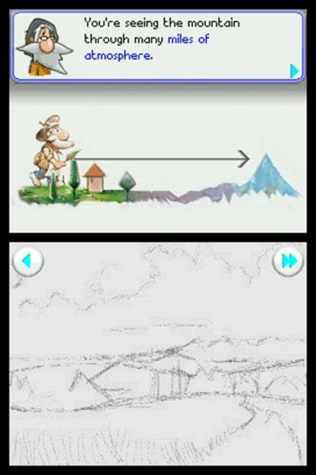 You're seeing the mountain through many miles of atmosphere.