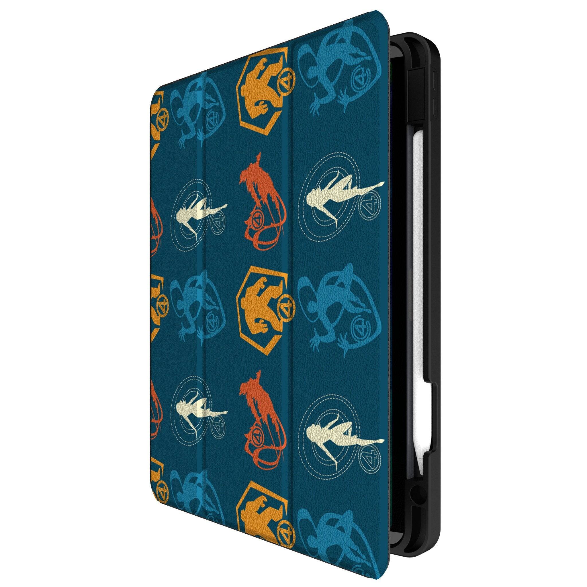 Angle. Keyscaper - Marvel Pattern 2 Tablet Case - Apple iPad Pro 11in (3rd/2nd/1st Gen) - Fantastic Four.
