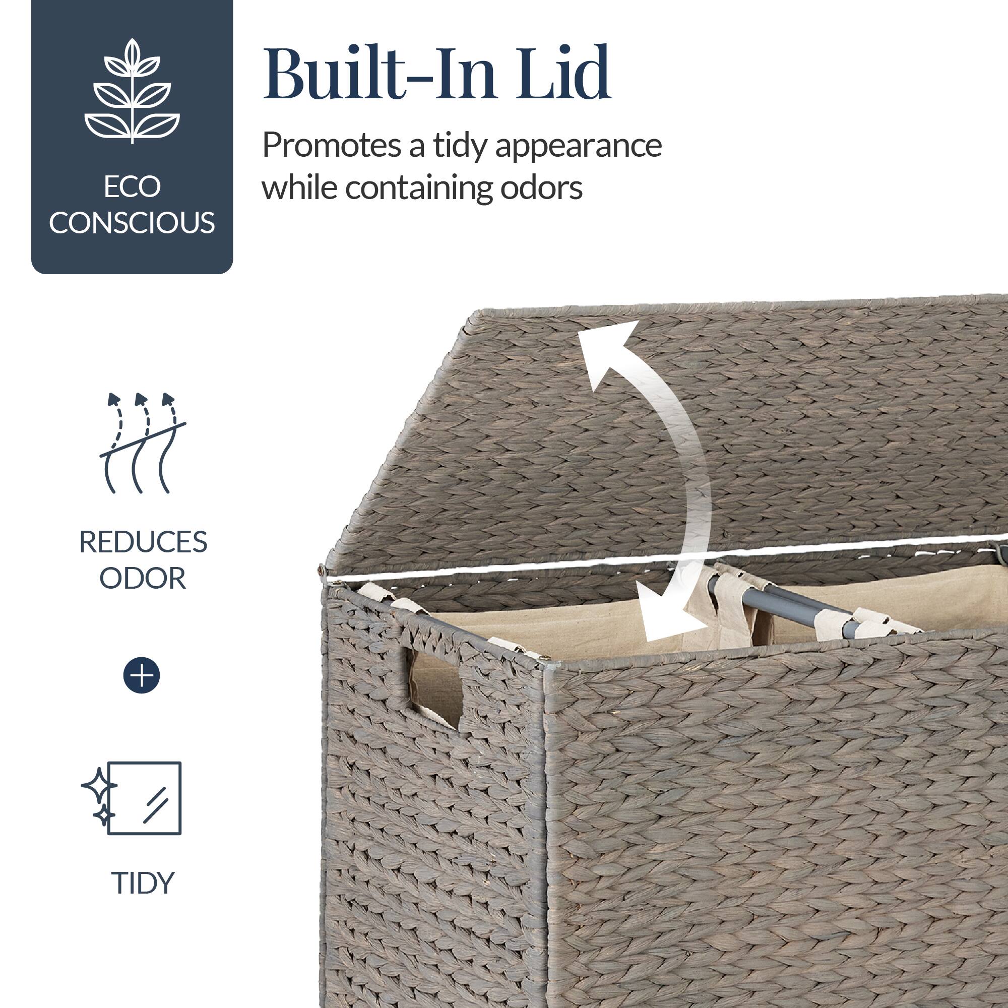 Built-In Lid

Promotes a tidy appearance while containing odors

ECO CONSCIOUS

REDUCES ODOR

TIDY