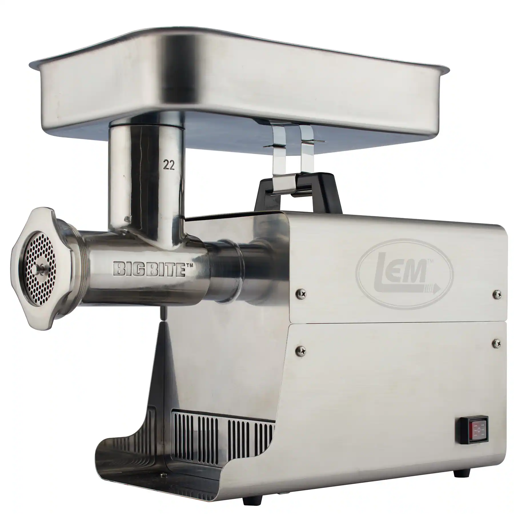 LEM Product - #22 Big Bite Meat Grinder - 1 HP - Stainless Steel