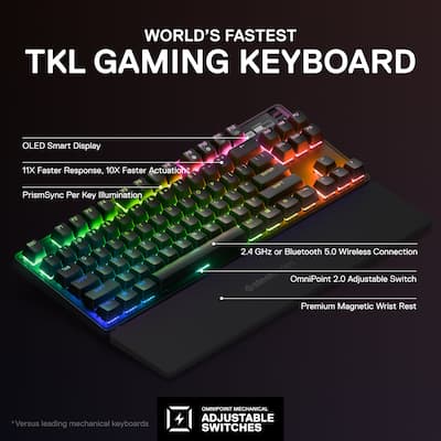 SteelSeries Apex Pro TKL V2 Wireless Mechanical OmniPoint SteelSeries Apex Pro TKL V2 Wireless Mechanical OmniPoint