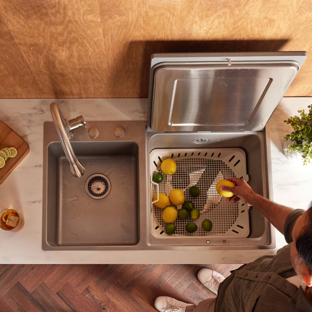 Alt View 6. FOTILE - FOTILE VersaWash 3-in-1 In-Sink Produce Cleaner and Dishwasher - Black.
