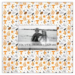 Fan Creations - Tennessee Volunteers 10'' x 10'' Floral Pattern Frame - Multicolor