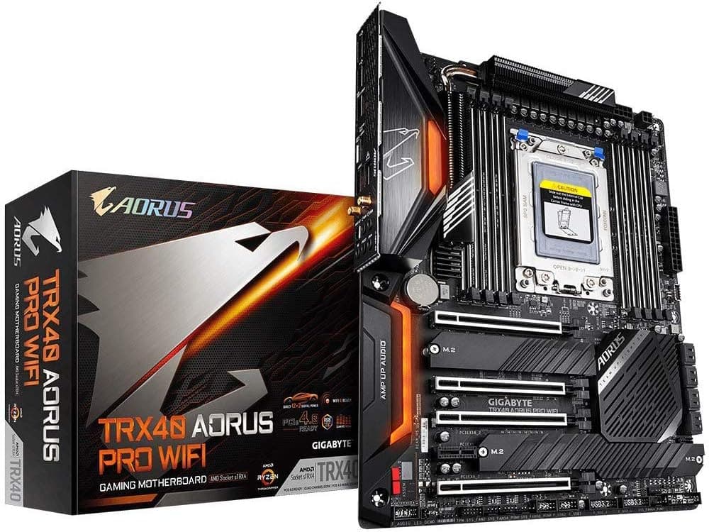 GIGABYTE - TRX40 AORUS PRO WIFI sTRX4 AMD TRX40 ATX AMD Motherboard