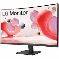 Front. LG - LG 32BR50C-B 32" Class Full HD Curved Screen LCD Monitor - 16:9 - Matte Black - 31.5" Viewable - Vertical Alignment (VA) - Black.