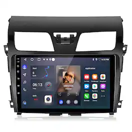 Junsun - For Nissan Altima 2013-2018 10" Android 14 2+64GB carplay Car Stereo Radio Bluetooth GPS Navi WIFI RDS SWC DSP FM - Black