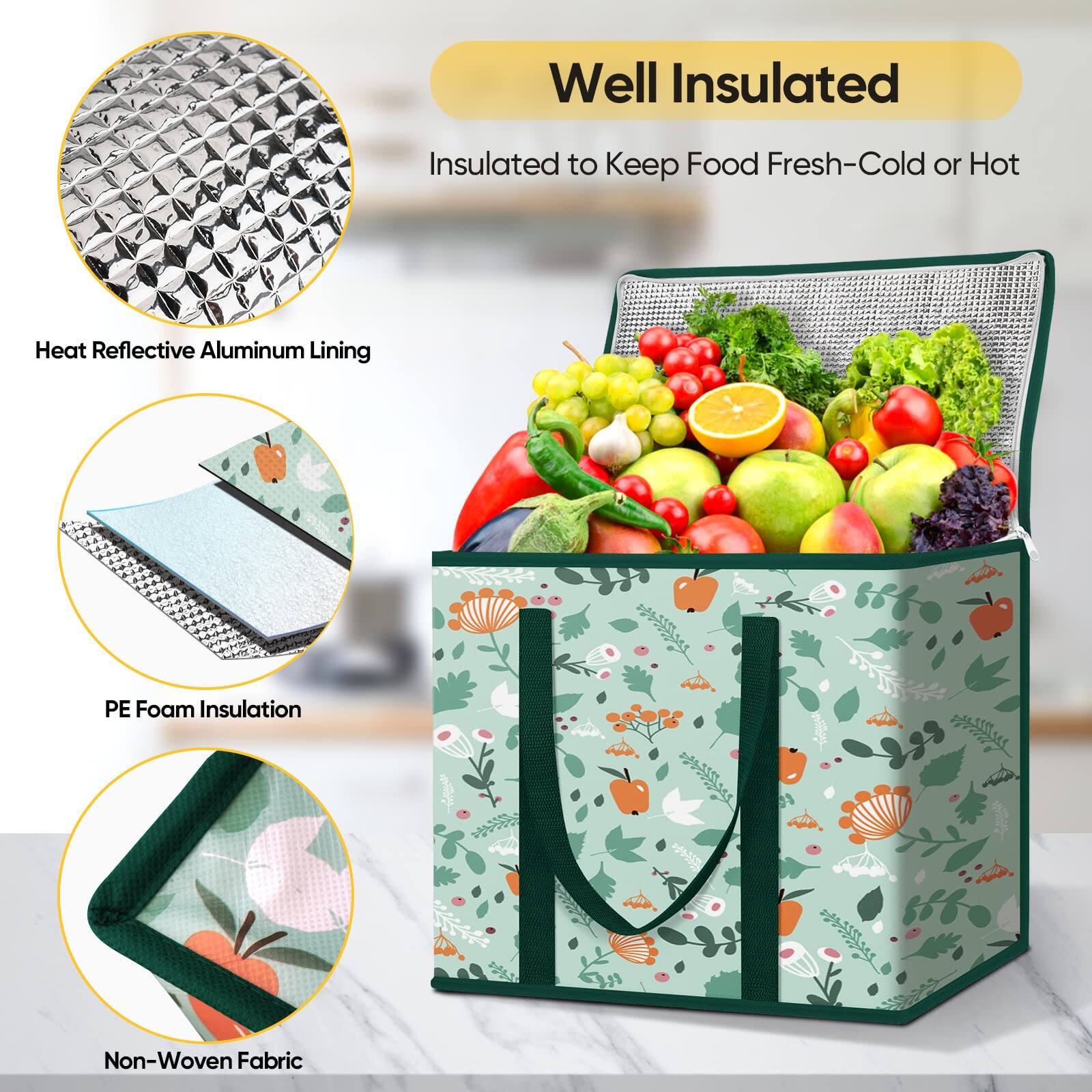 Well Insulated  
Insulated to Keep Food Fresh-Cold or Hot  
Heat Reflective Aluminum Lining  
PE Foam Insulation  
Non-Woven Fabric