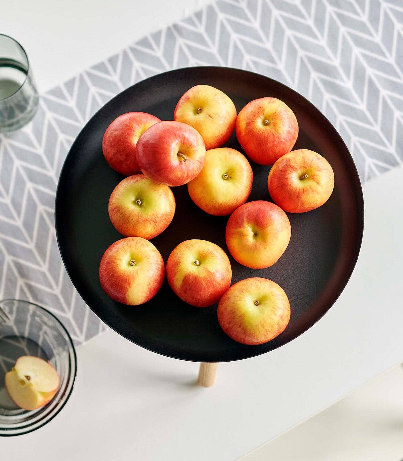 Alt View 9. Yamazaki Home - Countertop Pedestal Tray (5" H)  - Steel + Wood - White.