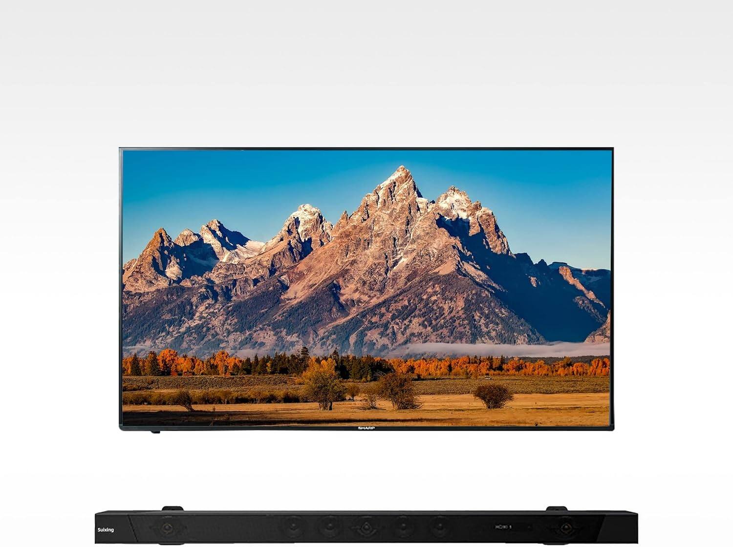 Back. Schertz - Universal Soundbar Wall Mount Kit with Hardware – Fits Most Brands - Black.